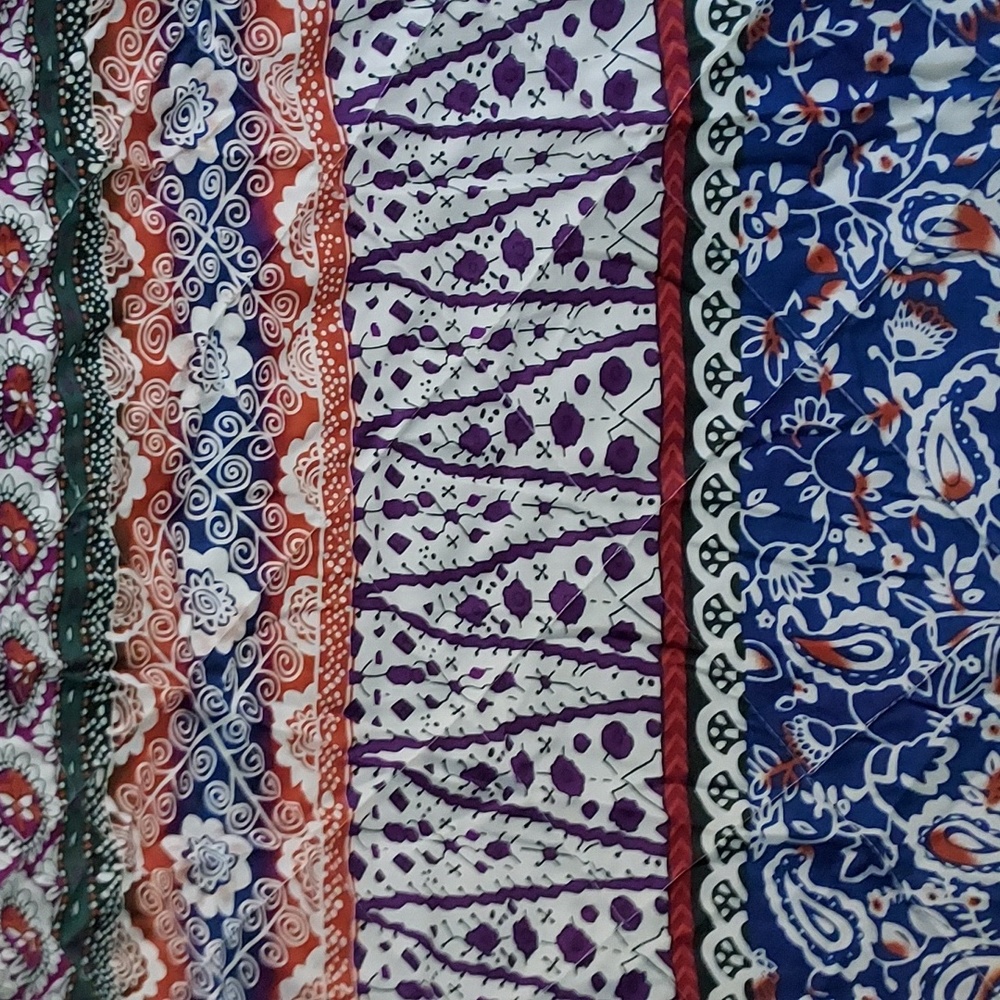 Boho quilted throw